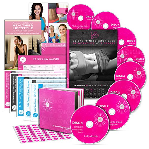 Fé Fit Women's Workout Program - All Skill Levels - 28 Workout Videos for Women - Includes NEW 21 Day Exercise Program