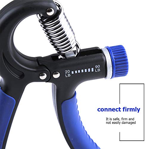 Hand Grip Strengthener - 2 Pack Forearm Exerciser Adjustable Resistance 20-90lbs Hand Squeezer for Men,Women - Grip Workout and Hand Rehabilitation