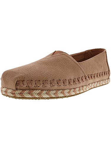 TOMS Women's Classic Rope Sole Bloom Nubuck Ankle-High Fabric Slip-On Shoes - 9.5M