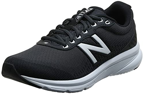 New Balance Men's 411 V2 Lace-Up Walking Shoe, Black, 10 W US