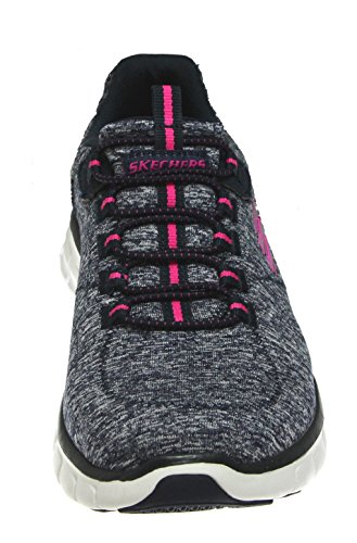 Skechers Synergy Beyond words Womens Fashion Sneaker, Navy/Hot Pink, 8 US