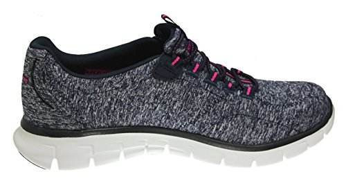 Skechers Synergy Beyond words Womens Fashion Sneaker, Navy/Hot Pink, 8 US