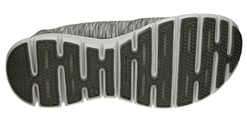 Skechers Synergy High Spirited Women's Fashion Sneaker, Grey/Light Blue, 6 Wide US