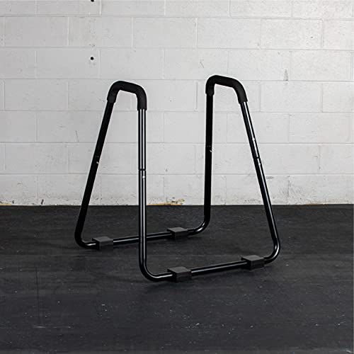 Titan Fitness HD Dip Station Stand Body Press Black Solid Foam Grips