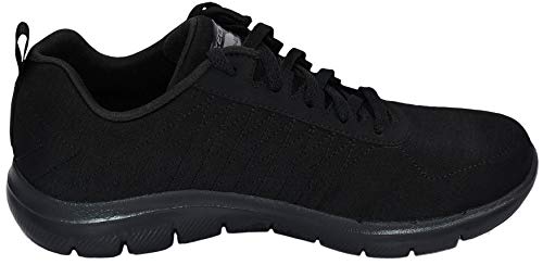 Skechers Flex Appeal 2.0 Black/White 9.5 B (M)