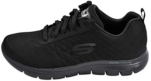 Skechers Flex Appeal 2.0 Black/White 9.5 B (M)