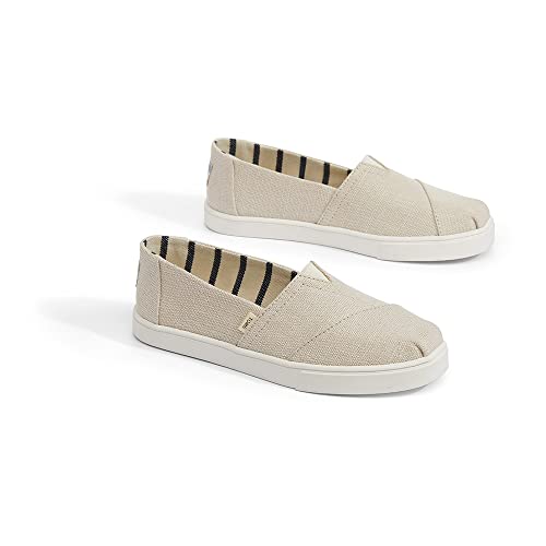 TOMS Women's Alpargata Cupsole Slip On Sneaker Natural Heritage Canvas 8.5 M