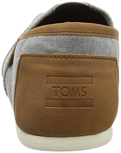 TOMS Men's Classic Canvas Slip-On, Frost Grey Chambray - 9.5 D(M) US