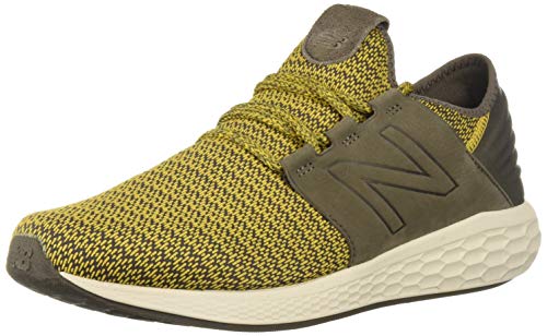 New Balance Men's Fresh Foam Cruz V2 Sneaker, Sunflower/Light Chalk Board/Birch, 9 2E US