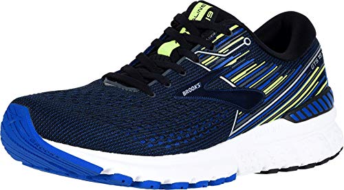 Brooks Mens Adrenaline GTS 19 Running Shoe - Black/Blue/Nightlife - D - 11.0
