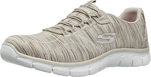 Skechers Women's Empire Game On Memory Foam Sneakers Shoes, Taupe, 7 B(M) US