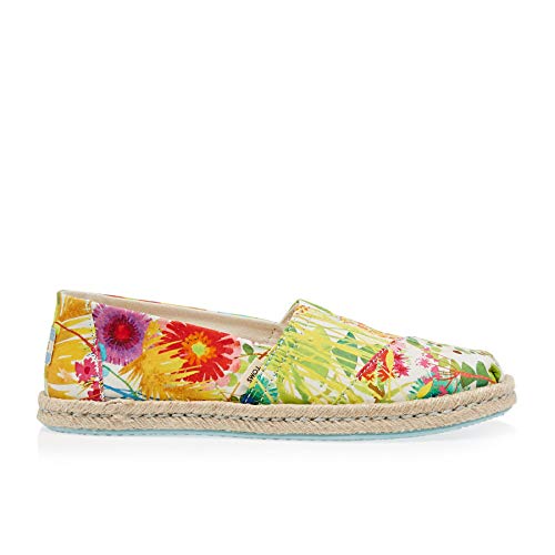 TOMS Women's Alpargata Espadrille, Size: 5 B(M) US, Color: Sunshine Floral Delight