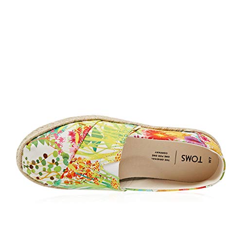 TOMS Women's Alpargata Espadrille, Size: 5 B(M) US, Color: Sunshine Floral Delight