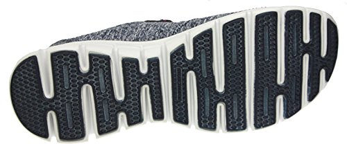 Skechers Synergy Beyond words Womens Fashion Sneaker, Black/White/Silver, 8 US