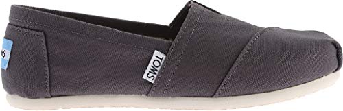 TOMS Women's Classic Alpargata Slip-On Shoe Ash Canvas 5 M