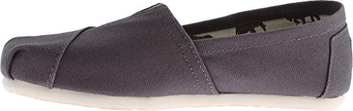 TOMS Women's Classic Alpargata Slip-On Shoe Ash Canvas 5 M