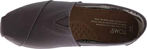 TOMS Women's Classic Alpargata Slip-On Shoe Ash Canvas 5 M