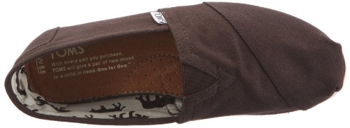 TOMS Women's Chocolate Canvas Classic ALPRG Chocolate 001001B10-CHOCO (Size: 5.5)