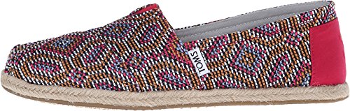 TOMS mens Seasonal Classics fashion sneakers, Pink Multi Woven/Rope, 5 US