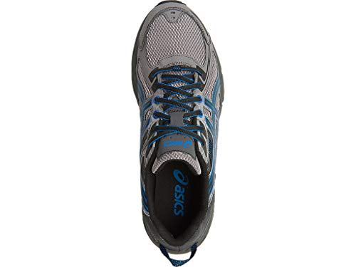 ASICS Men's Mens Gel-Venture 6 Athletic Shoe, Aluminum/Black/Directoire Blue, 11.5 4E US