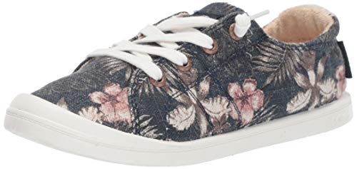 Roxy Women's Bayshore Slip on Sneaker Shoe, Blue Radiance, 7.5