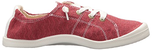Roxy Women's Bayshore Slip on Sneaker Shoe, Red, 8
