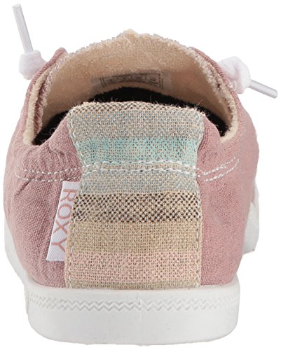 Roxy Women's Bayshore Slip On Sneaker Shoe, Rose, 8