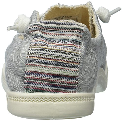 Roxy Women's Bayshore Slip on Sneaker Shoe, Grey Ash, 8 Regular US