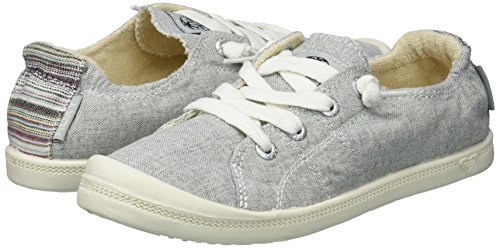 Roxy Women's Bayshore Slip on Sneaker Shoe, Grey Ash, 8 Regular US