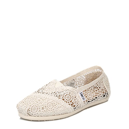 Toms Classic Natural Morocco Crochet 001096B10 Womens 5.5