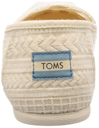 TOMS Women's Alpargata Espadrille, Size: 5.5 B(M) US, Color: Natural Arrow Embroi