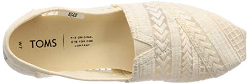 TOMS Women's Alpargata Espadrille, Size: 5.5 B(M) US, Color: Natural Arrow Embroi