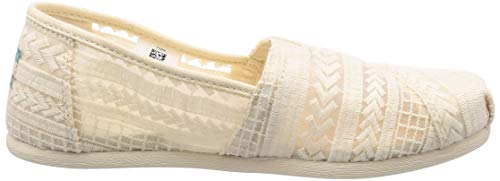 TOMS Women's Alpargata Espadrille, Size: 5.5 B(M) US, Color: Natural Arrow Embroi