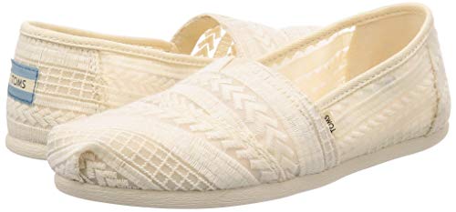 TOMS Women's Alpargata Espadrille, Size: 5.5 B(M) US, Color: Natural Arrow Embroi