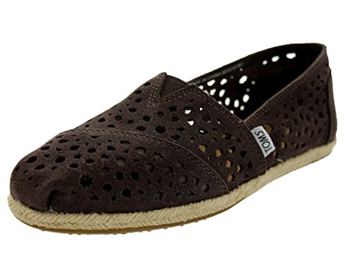 TOMS Women's Classics Cutout Grey Moroccan Cutout Casual Shoe 5.5 Women US