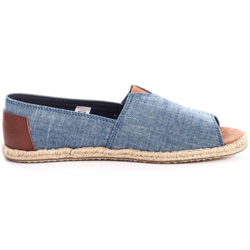 TOMS Chambray Open Toe Alpargatas 10007592 (Size: 5.5)