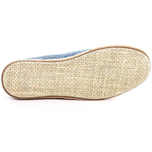 TOMS Chambray Open Toe Alpargatas 10007592 (Size: 5.5)
