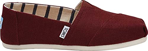 TOMS Women's Alpargata Espadrille Loafer, Black Cherry, 5.5