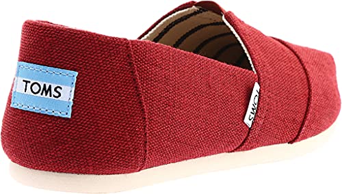 TOMS Women's Alpargata Espadrille Loafer, Black Cherry, 5.5