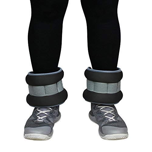 Zensufu Ankle or Wrist Weights Pair Set with Adjustable Strap (5 LB)