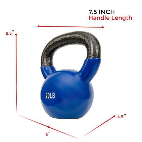 Sunny Vinyl Coated Kettlebell (20-Pound)