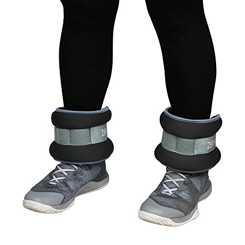 Zensufu Ankle or Wrist Weights Pair Set with Adjustable Strap (5 LB)