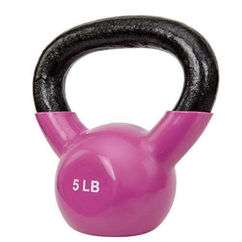 Sunny Vinyl Coated Kettlebell (5-Pound)