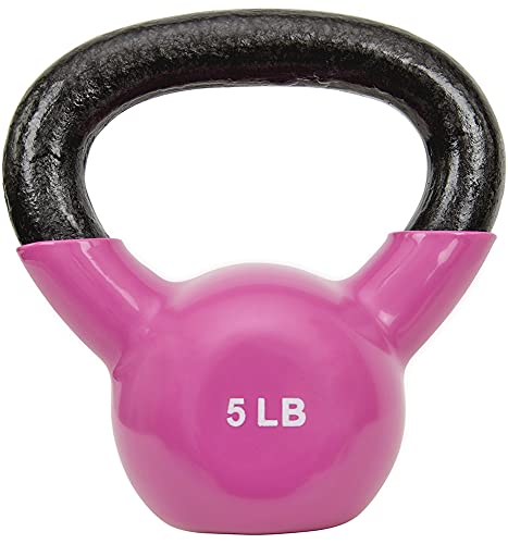 Sunny Vinyl Coated Kettlebell (5-Pound)