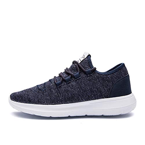 KEEZMZ Men's Running Shoes Fashion Breathable Sneakers Mesh Soft Sole Casual Athletic Lightweight Blue-41