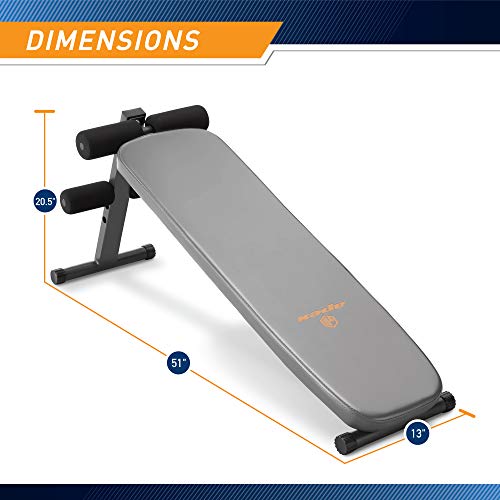 Apex Utility Bench Slant Board Sit Up Bench Crunch Board Ab Bench for Toning and Strength Training JD-1.2