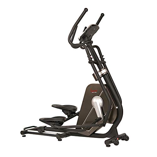 Sunny Health & Fitness Magnetic Elliptical Trainer Machine w/Tablet Holder, LCD Monitor, 265 LB Max Weight and Pulse Monitoring - Circuit Zone