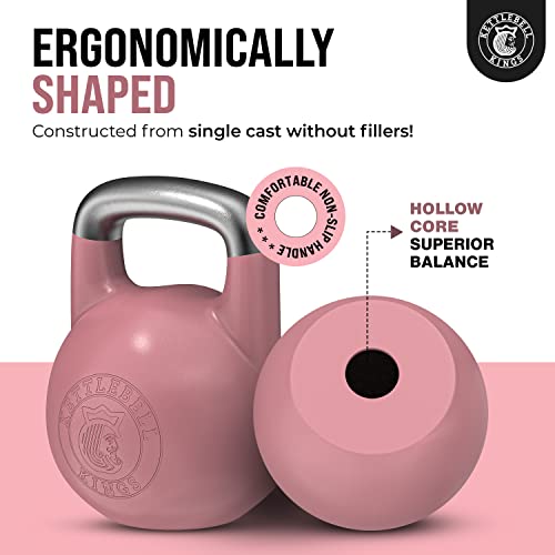 Kettlebell Kings | Competition Kettlebell Weights | Kettlebell Sets for Women & Men | Designed for Comfort in High Repetition Workouts | Superior Balance for Better Workouts