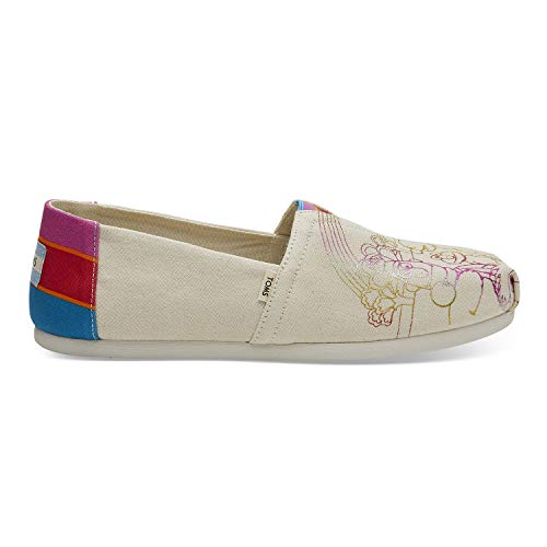 TOMS Sesame Street X Vintage Crew Foil Printed Canvas Women's Classics 10013637 (Size: 9.5)