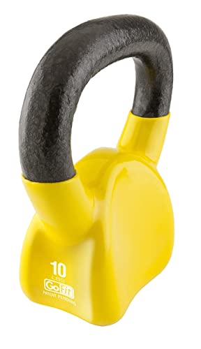GoFit Premium Vinyl Dipped Kettle Bell with Introductory Training DVD